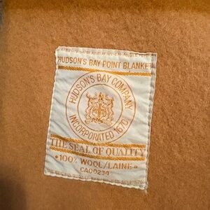Vintage Hudson's Bay Wool Blanket
